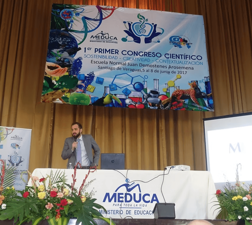 Keynote speaker at the First Scientific Congress – MEDUCA, Panama, plus workshop and expert panel on Education towards Sustainable Development.